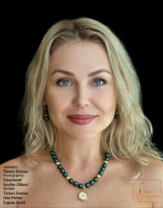20210623_164838 Magnolia Elegance Shell and Glass Pearl Necklace with Rhinestone Brass Pendant