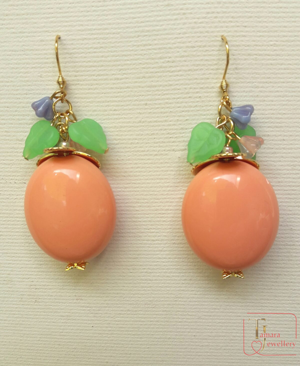 Apricot earrings