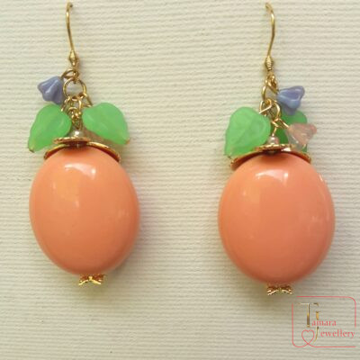 Apricot earrings