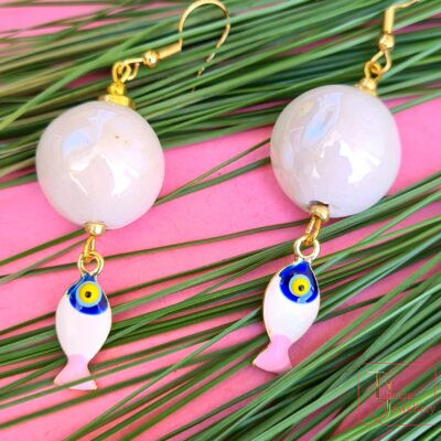 Серьги из керамики