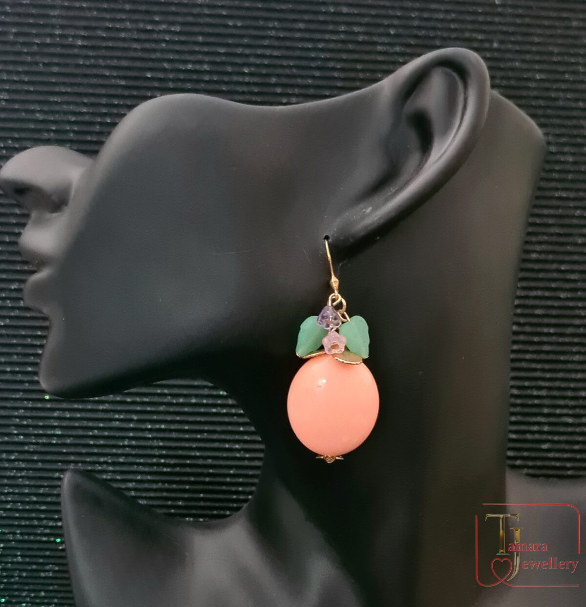 Apricot earrings