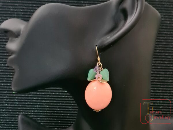 Apricot earrings