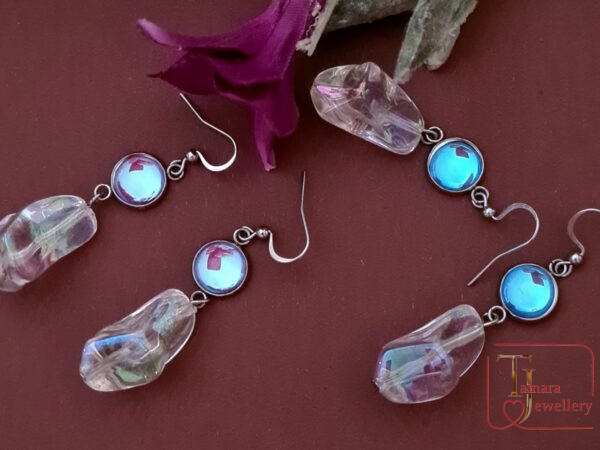 "Ice and Light" earrings