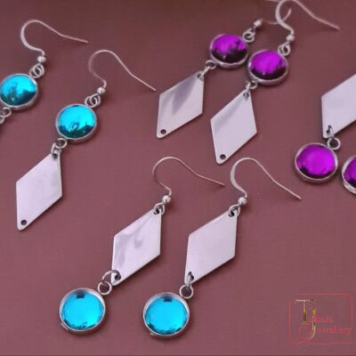 "Geometry of Color" earrings