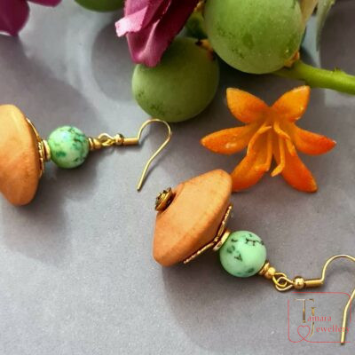 "Breath of the Forest" earrings.