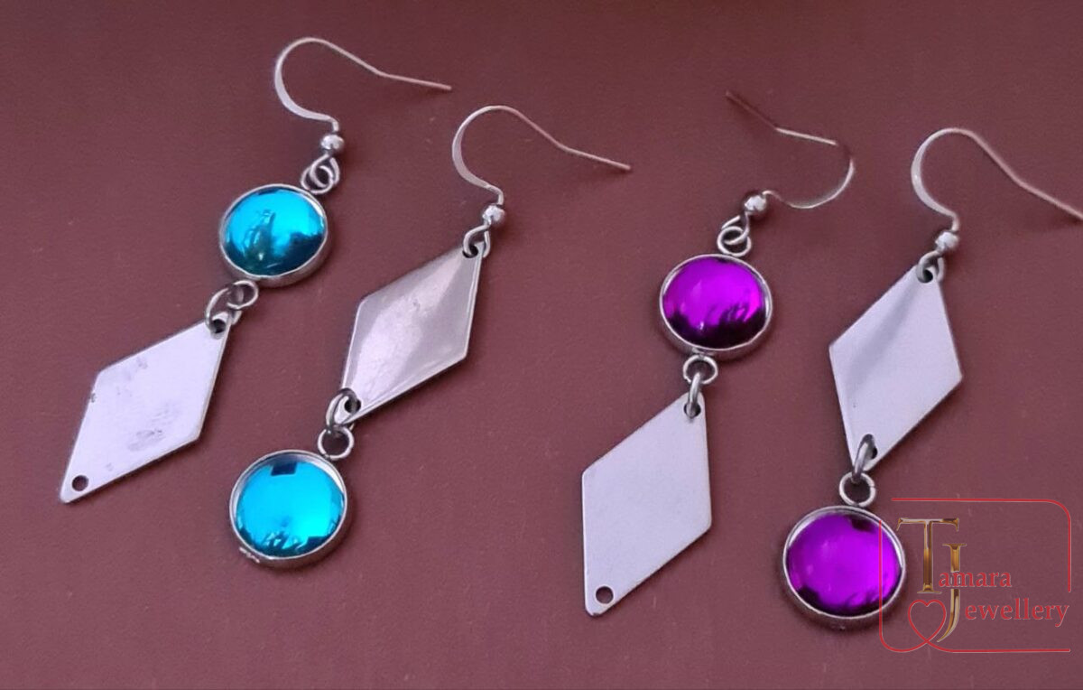"Geometry of Color" earrings