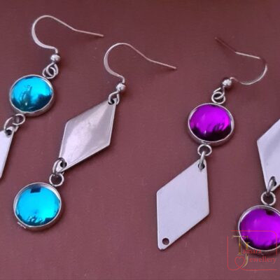"Geometry of Color" earrings