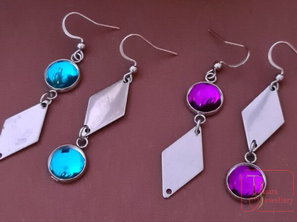 "Geometry of Color" earrings
