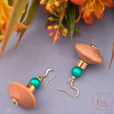 "Breath of the Forest" earrings.