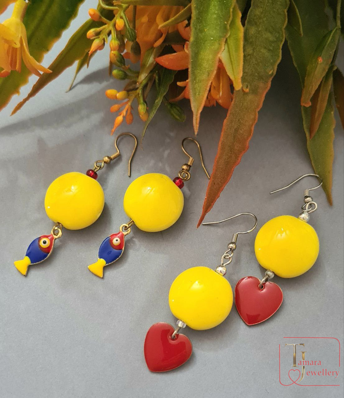 Серьги из керамики