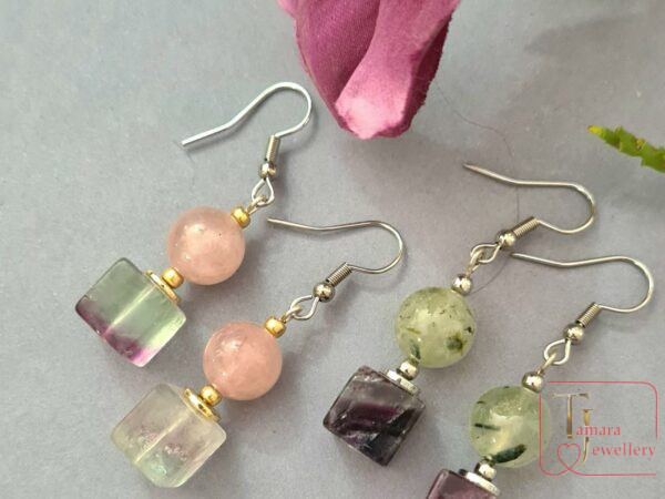 Серьги из натуральных камней